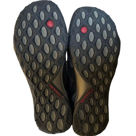 Merrell Castle Rock Hiking Athletic Trail Shoes- Grey, Black, Red - Men’s Size 9 - Picture 7 of 7